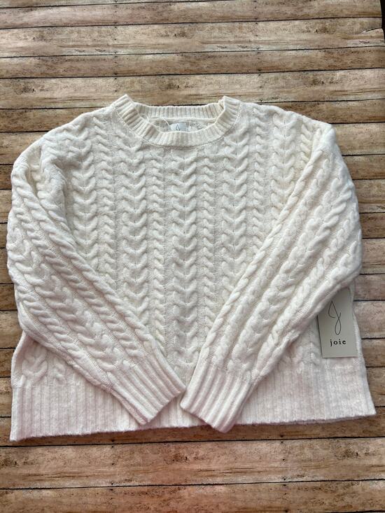 Joie Sweaters - JOIE Cream Cable Knit Fisherman Preppy Cozy Soft Boho Crewneck Sweater M NEW